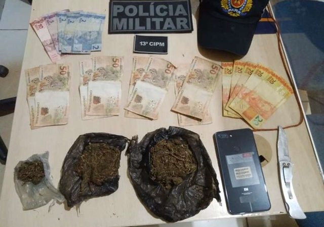 PM apreende maconha e prende homem acusado de tráfico de drogas no Pará