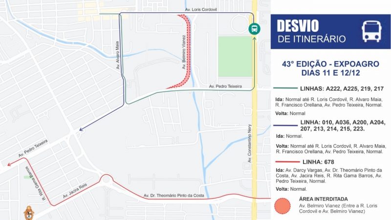 Prefeitura altera itinerários de ônibus da zona Oeste