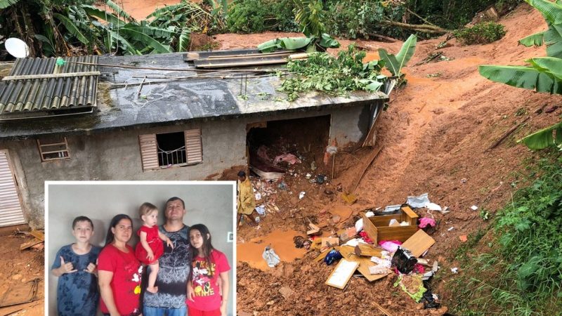 Mãe e bebê de família morta soterrada em casa foram encontradas abraçadas.