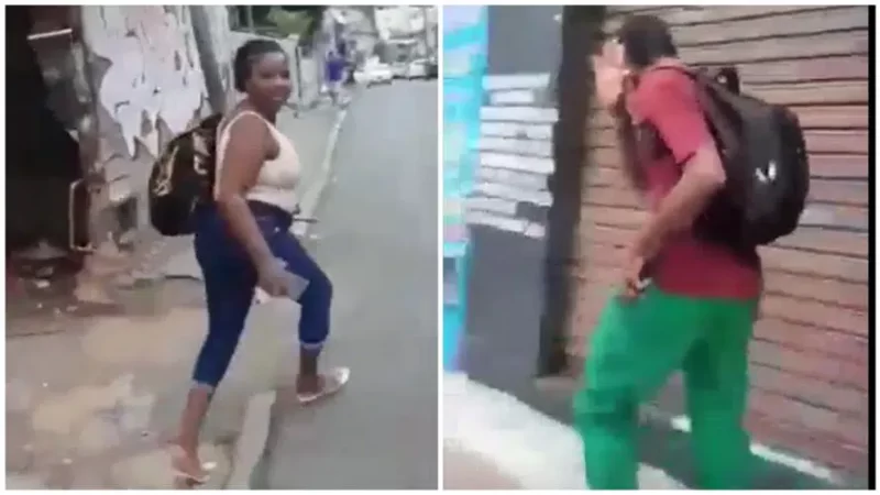 VÍDEO: Mulher é flagrada em motel com amante e ‘foge’ ao perceber a presença do marido